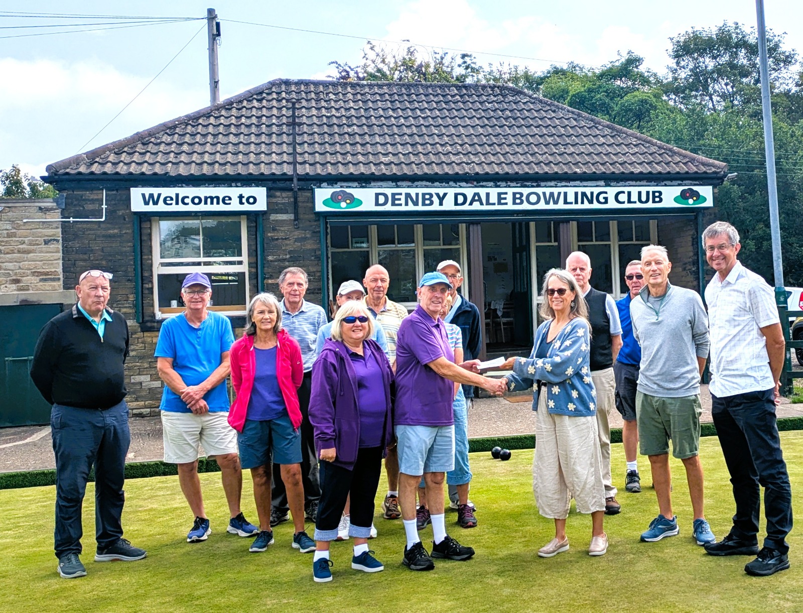 Presentation of funds to Denby Dale Library